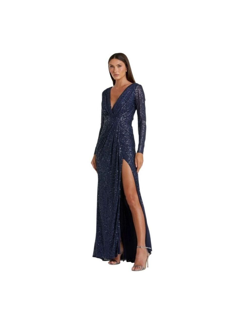 Mac Duggal Gown Dress Size 18 Blue